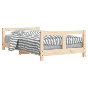 Estructura de cama para niños madera maciza de pino 80x160 cm H