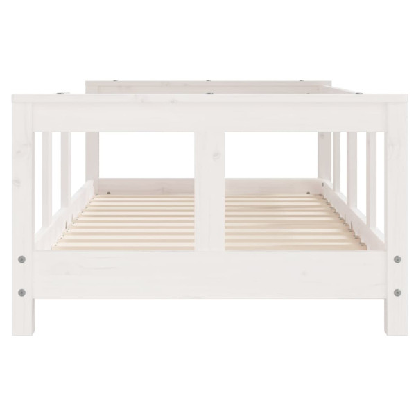 Estructura de cama para niños madera de pino blanco 70x140 cm M 4