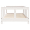Estructura de cama para niños madera de pino blanco 70x140 cm 4