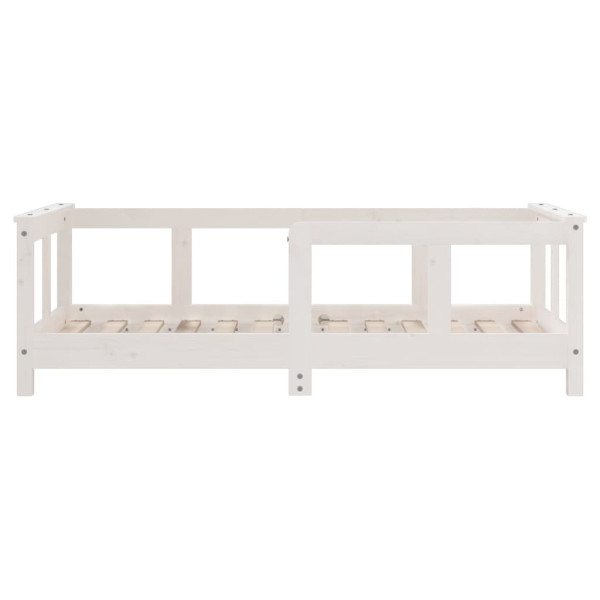 Estrutura de cama infantil 70x140 cm pinho maciço branco M 5
