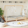 Estructura de cama para niños madera maciza de pino 80x200 cm 1