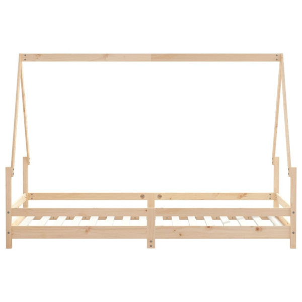 Estructura de cama para niños madera maciza de pino 80x200 cm M 5