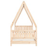 Estrutura de cama infantil 80x200 cm madeira de pinho maciça 5