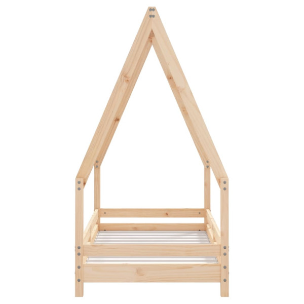 Estructura de cama para niños madera maciza de pino 70x140 cm M 4