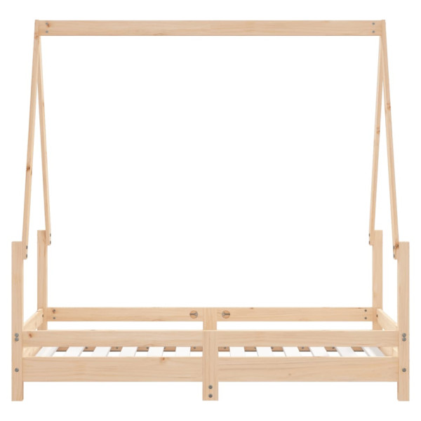Estructura de cama para niños madera maciza de pino 70x140 cm M 5