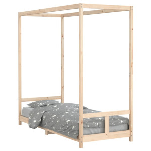Estructura de cama para niños madera maciza de pino 80x200 cm H