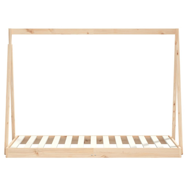 Estructura de cama para niños madera maciza de pino 80x160 cm M 4