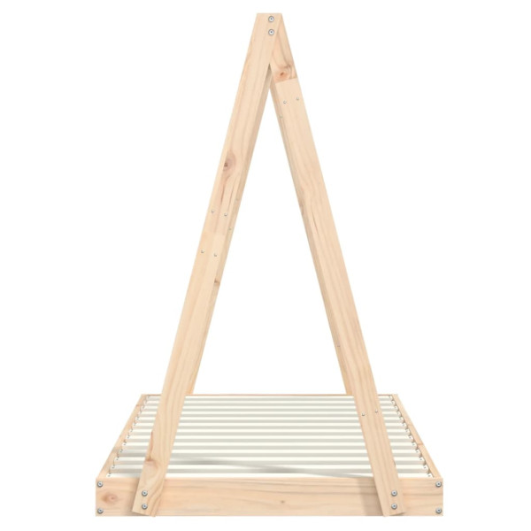 Estructura de cama para niños madera maciza de pino 80x160 cm M 5