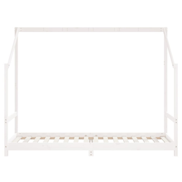 Estructura de cama para niños madera de pino blanco 80x200 cm M 4