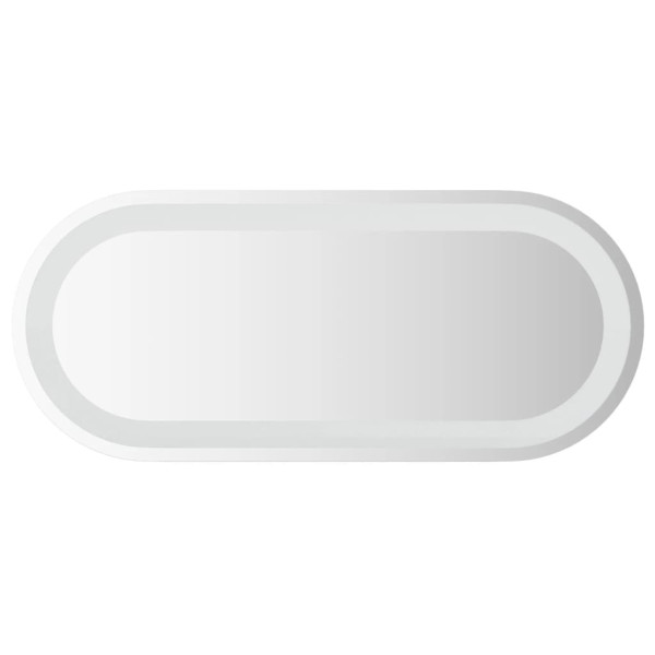 Espejo de baño LED ovalado 70x30 cm M 2
