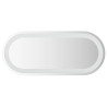 Espelho de banheiro LED oval 70x30 cm 2