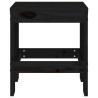 Taburetes de jardín 2 uds madera maciza pino negro 40x36x45 cm 4