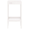 Bancos de bar 2 pcs 40x36x75 cm madeira de pinho maciça branco 4