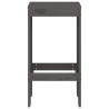 Bancos de bar 2 pcs 40x36x75 cm madeira de pinho maciça cinza 4