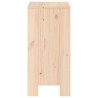 Bancos de bar 2 pcs 40x36x75 cm madeira de pinho maciça 5