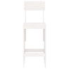 Cadeiras de bar 2 pcs 40x48.5x115.5 cm pinho maciço branco 4