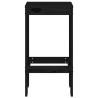 Taburetes de cocina 2 uds madera maciza pino negro 40x36x75 cm 4