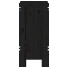 Taburetes de cocina 2 uds madera maciza pino negro 40x36x75 cm 5