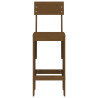 Taburetes de cocina 2 uds madera pino marrón 40x48.5x115.5 cm 4