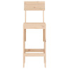 Cadeiras de bar 2 pcs 40x48.5x115.5 cm madeira de pinho maciça 4