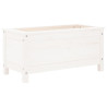 Jardinera madera maciza de pino blanco 82.5x40x39 cm 4