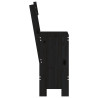 Cadeiras de bar 2 pcs 40x48.5x115.5 cm pinho maciço preto 5