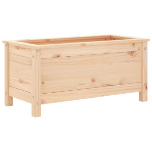 Jardinera madera maciza de pino 82.5x40x39 cm H