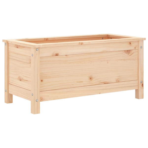 Jardinera madera maciza de pino 82.5x40x39 cm M 2