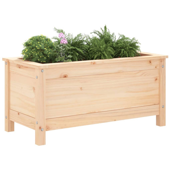Jardinera madera maciza de pino 82.5x40x39 cm M 3