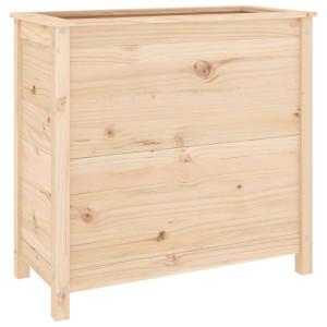 Jardinera madera maciza de pino 82.5x40x78 cm H