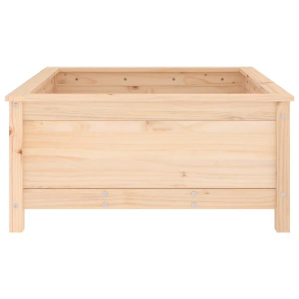 Jardinera madera maciza de pino 82.5x82.5x39 cm M 5