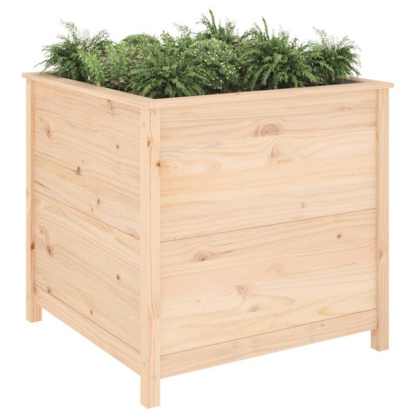 Jardinera madera maciza de pino 82.5x82.5x78 cm M 3