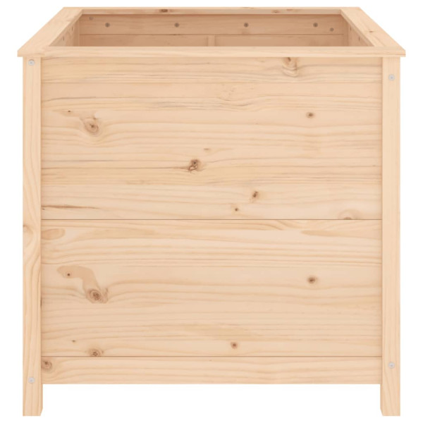 Jardinera madera maciza de pino 82.5x82.5x78 cm M 4
