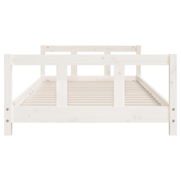 Estrutura de cama infantil 90x200 cm pinho maciço branco M 4
