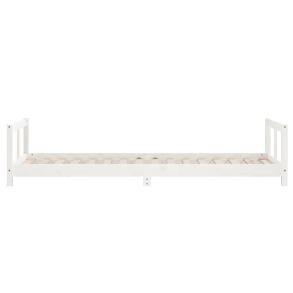 Estrutura de cama infantil 90x200 cm pinho maciço branco M 5