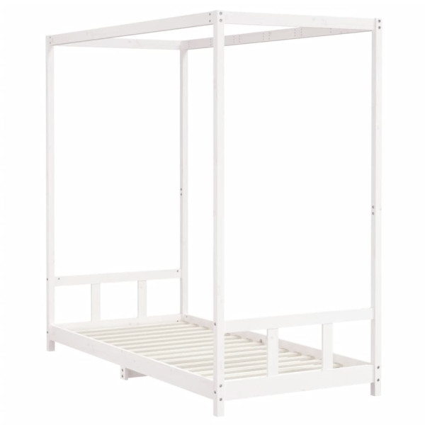 Estructura de cama para niños madera de pino blanco 90x200 cm M 3