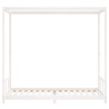 Estructura de cama para niños madera de pino blanco 90x200 cm 4