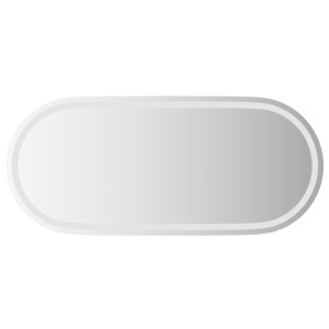 Espelho de banheiro LED oval 100x45 cm H