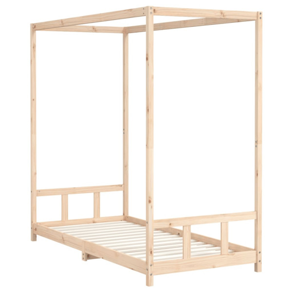 Estructura de cama para niños madera maciza de pino 90x200 cm M 3