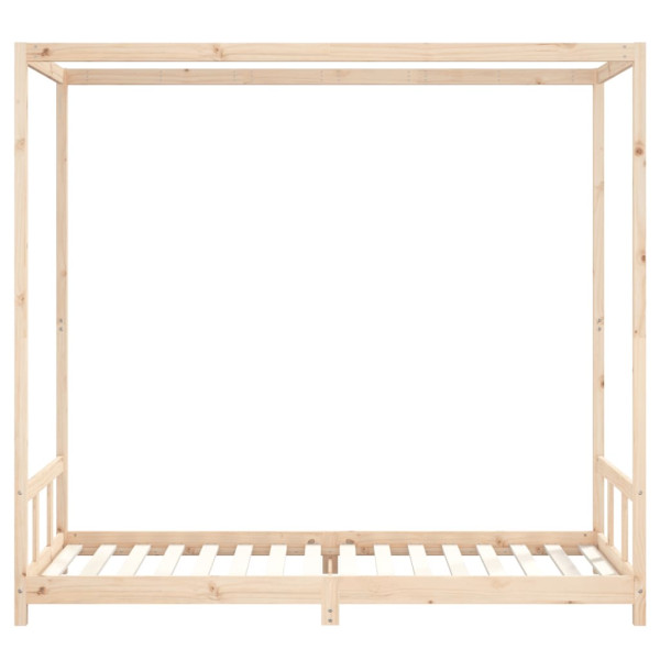 Estructura de cama para niños madera maciza de pino 90x200 cm M 4