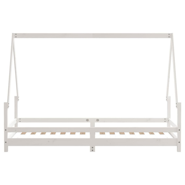 Estructura de cama para niños madera de pino blanco 80x200 cm M 5