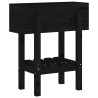 Jardinera madera maciza de pino negro 62x30x69 cm 4