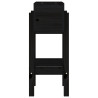 Jardinera madera maciza de pino negro 62x30x69 cm 5