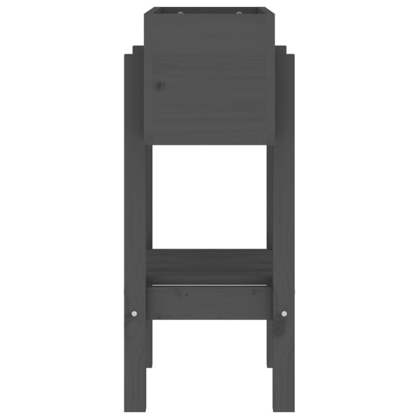 Vaso/floreira de jardim 62x30x69 cm pinho maciço cinzento M 5