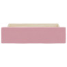 Cajones de cama 2 uds madera de ingeniería y terciopelo rosa 4