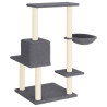 Rascador para gatos con postes de sisal gris oscuro 95 cm 5