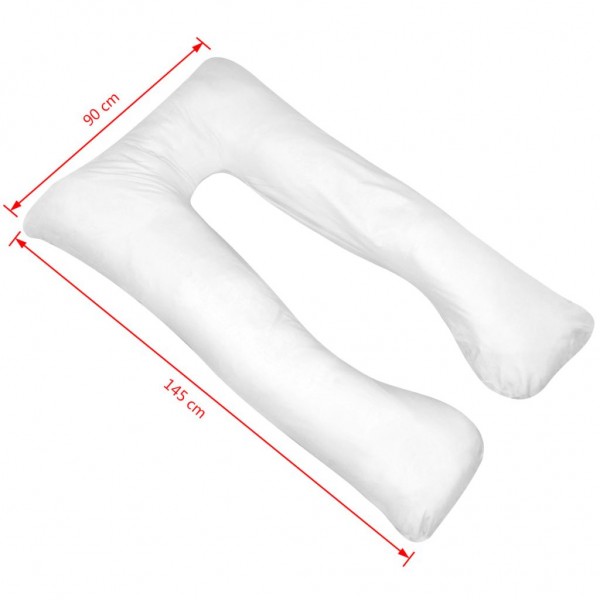 Almohada de embarazo blanca 90x145 cm M 4
