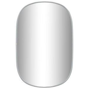 Espejo de pared plateado 60x40 cm H