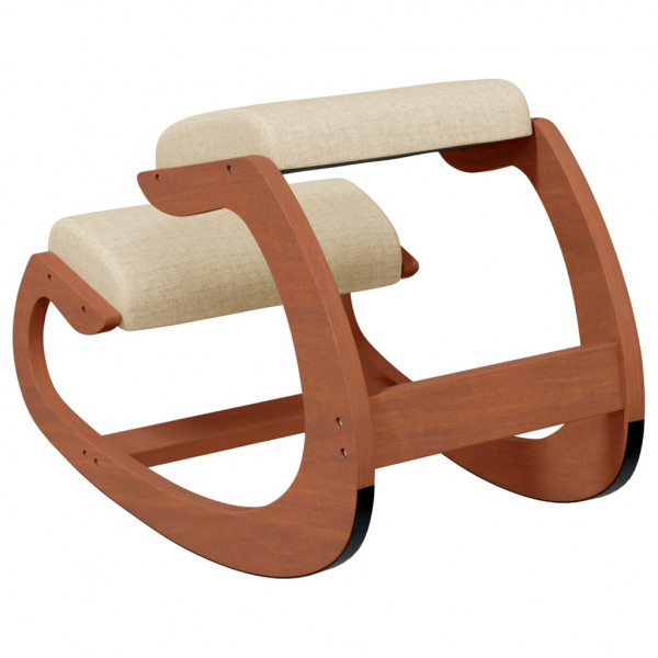 Taburete rodillas madera contrachapada abedul crema 55x84x55 cm M 5