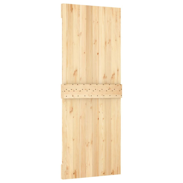 Puerta corredera con herrajes madera maciza de pino 80x210 cm M 4